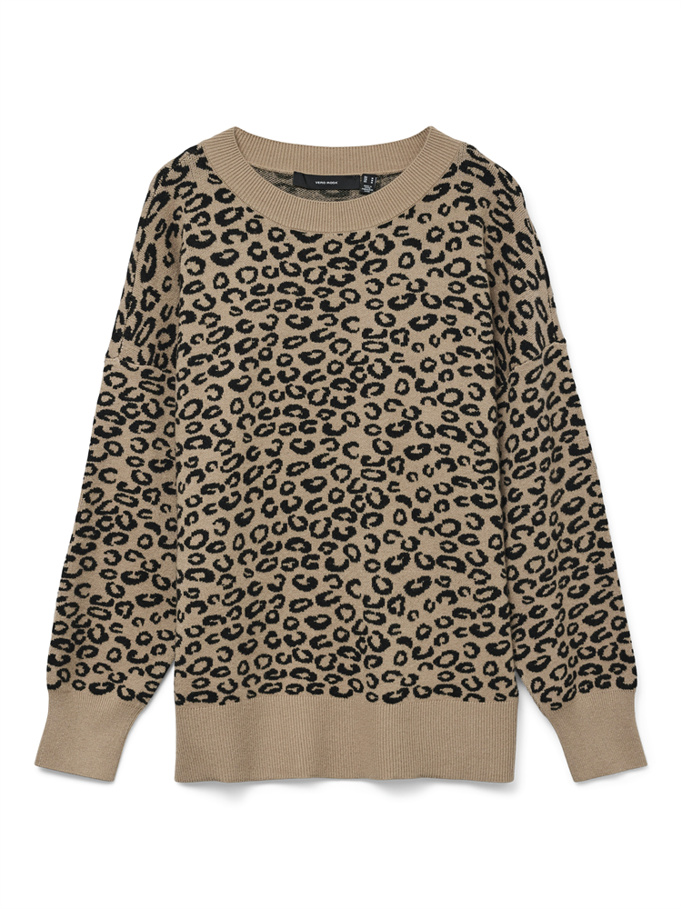 VMNANCY LS O-NECK LONG PULLOVER BOO - 10331450