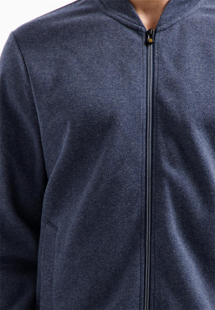 Sweater Full zip College Collar Twi - 29100916