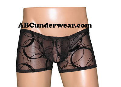 Black Eclipse Sheer Men's Boxer-Brief