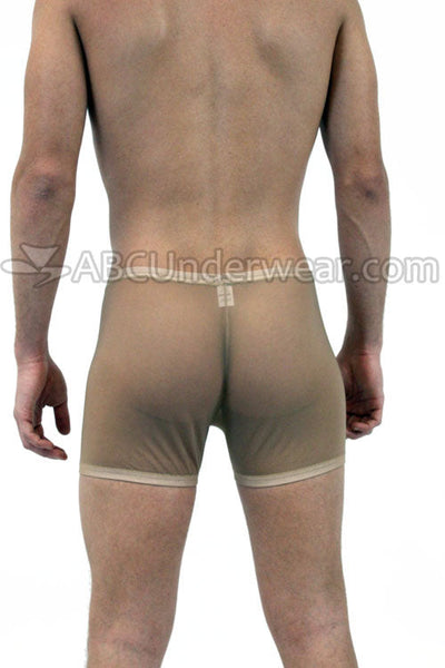 Exhibitionist Sheer Nude Flesh Tone Mens Boxer Brief
