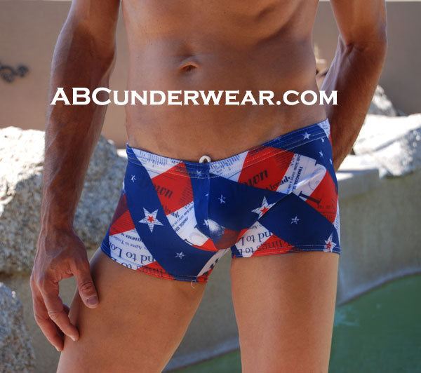 Flag News Pouch Swimsuit