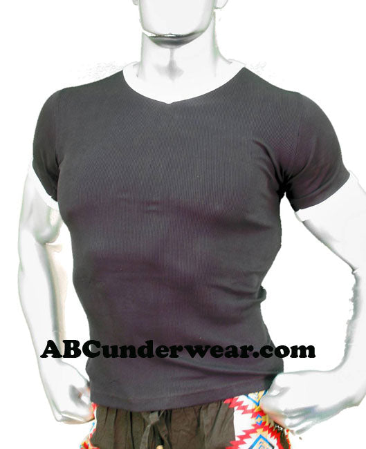 Jocko 2-Tone V Neck Men's Shirt -Closeout