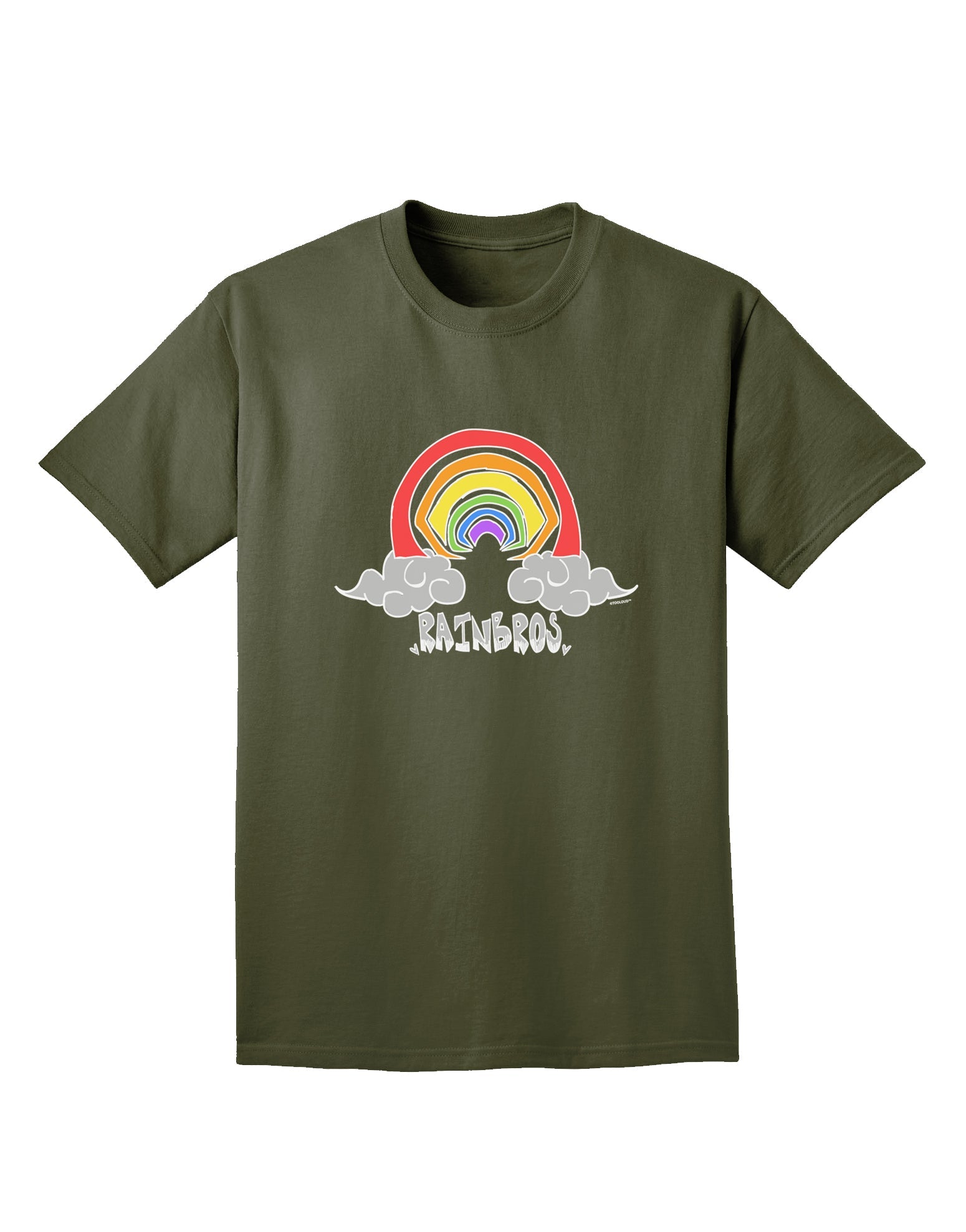 RAINBROS Dark Mens Adult Dark T-Shirt