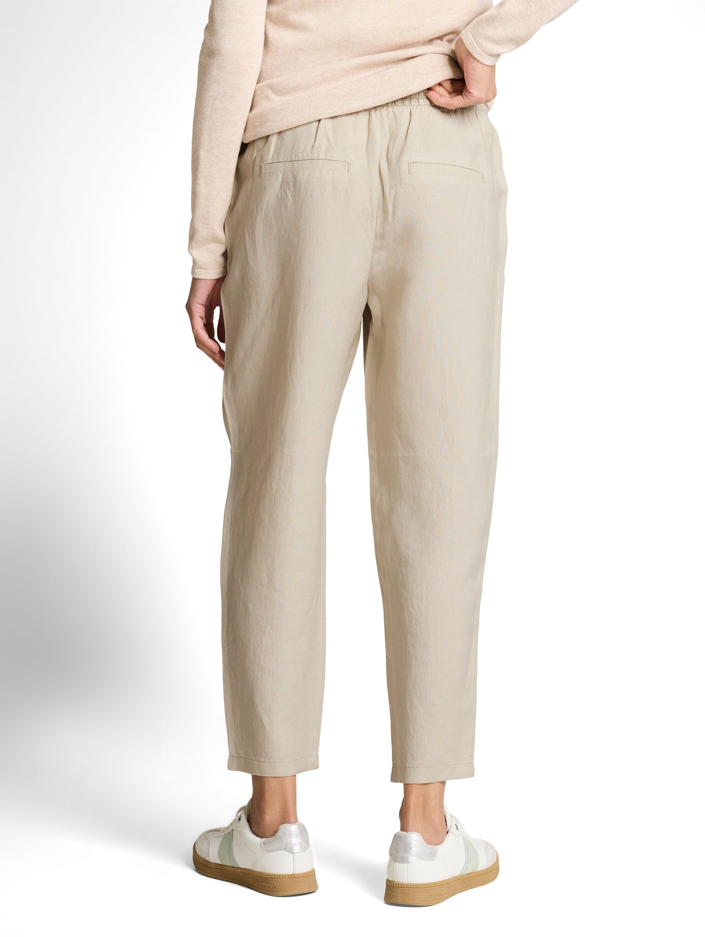 loose fit linen pants - 1049992