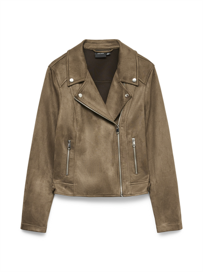 VMJOSE SHORT FAUX SUEDE JACKET GA N - 10300938