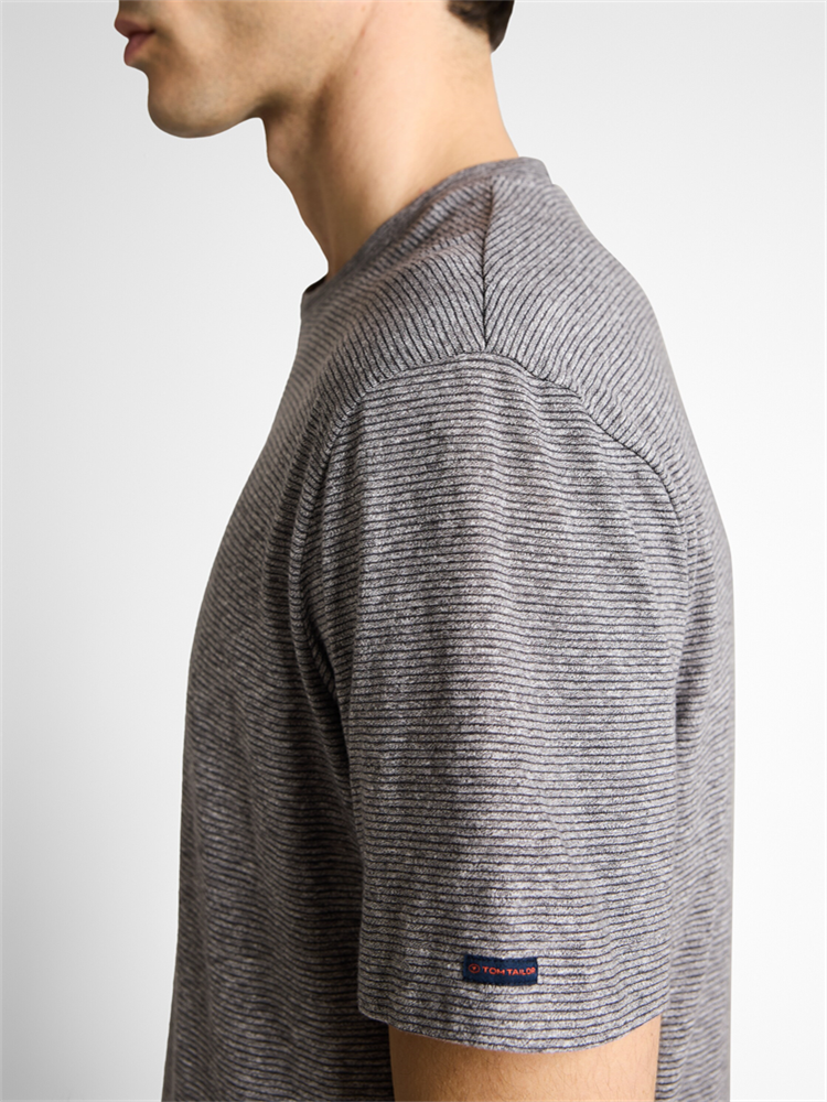fine striped t-shirt - 1050180