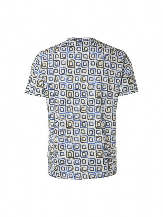 T-Shirt Crewneck Allover Printed Sl - 20350424