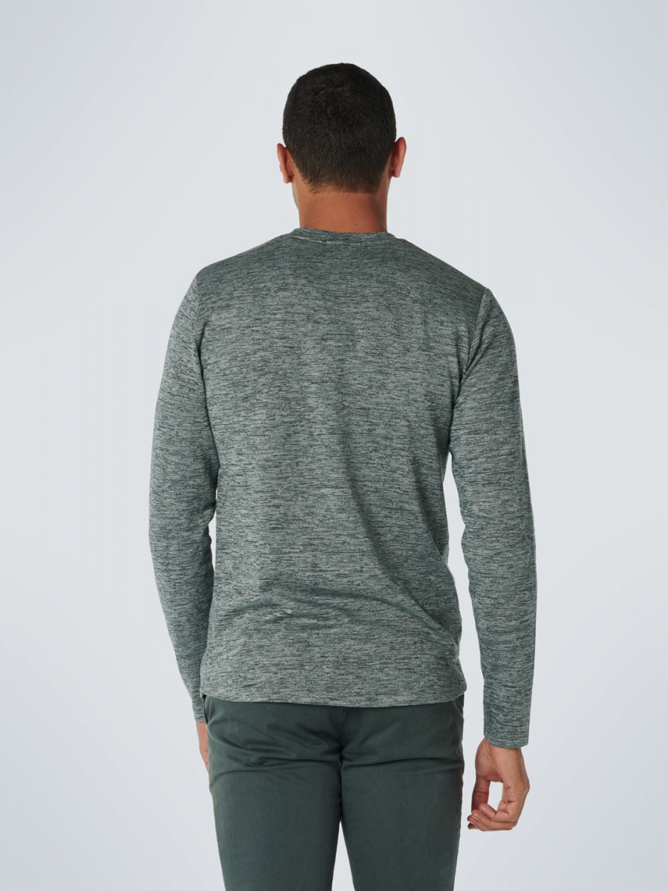 T-Shirt Long Sleeve Crewneck Stretc - 17120701