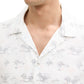 printed viscose linen shirt - 1045110