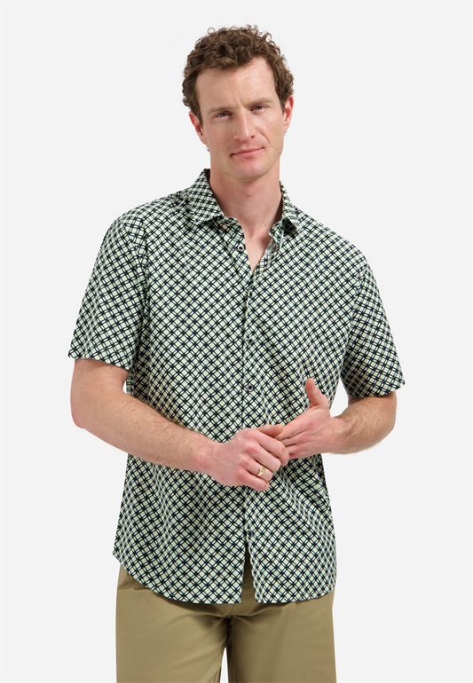 Shirt Short Sleeve Stretch Allover - 31490342