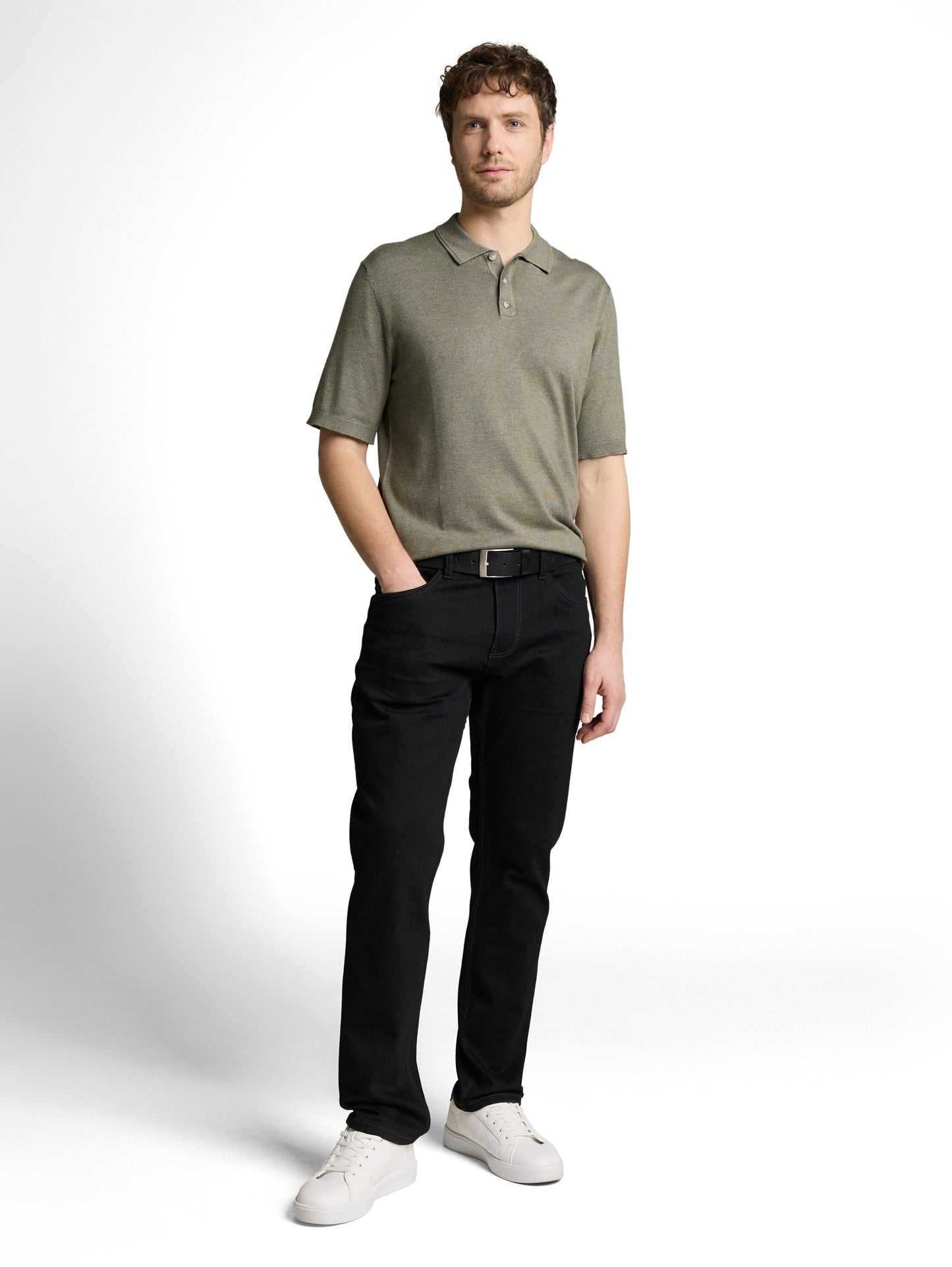 soft knit short sleeve polo - 1051957
