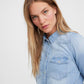 VMMARIA LS DENIM SLIM SHIRT MIX NOO - 10277523