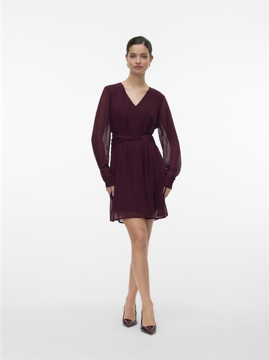VMPEARL LS SHORT DRESS WVN - 10335451