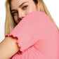 T-Shirt boxy rib - 1051226