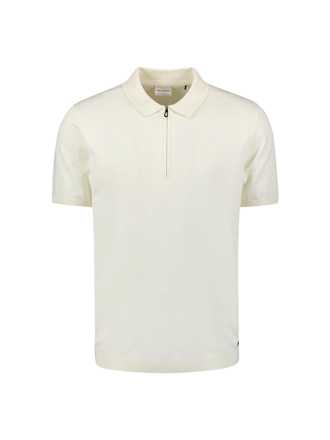 Pullover Short Sleeve Polo Zip Soli - 27210352