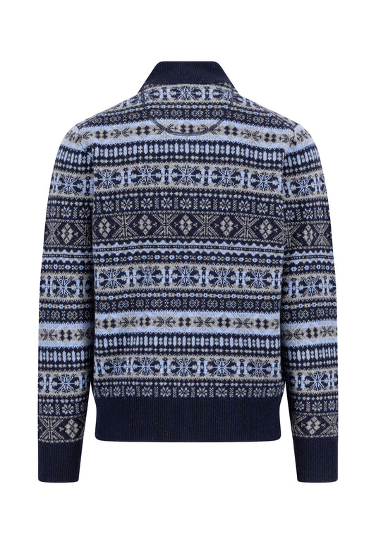Zip Troyer, Jacquard, Lambswool*RWS - 1510365