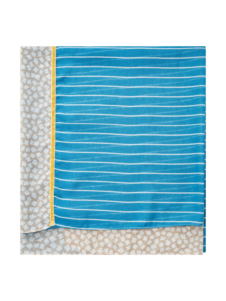 printed loop scarf with tape - 1032526