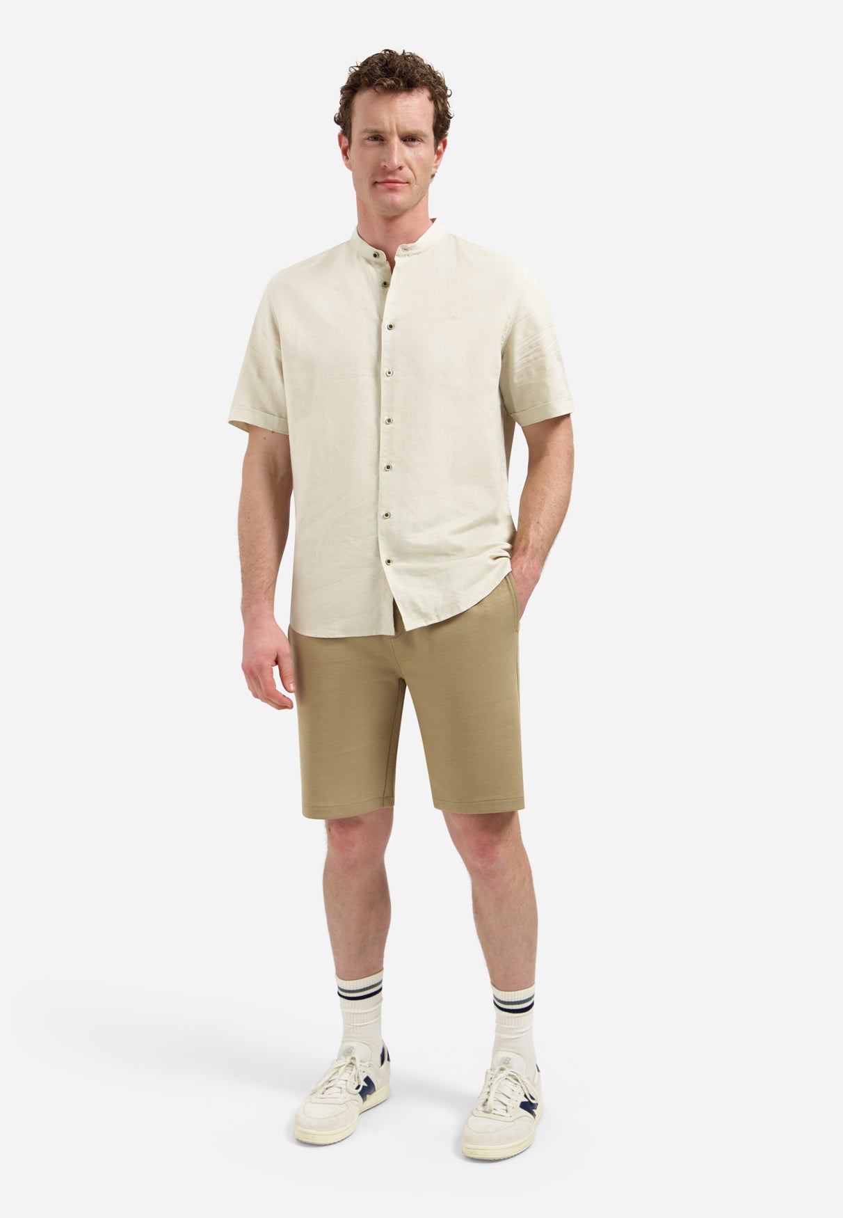 Shirt Short Sleeve Granddad With Li - 31480326SN