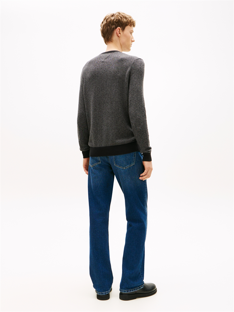 PIMA CTN CASH HERRINGBONE CREW - MW0MW41319