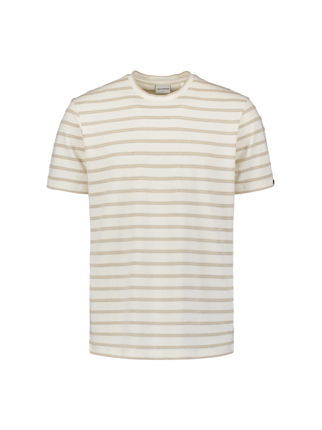 T-Shirt Crewneck Jacquard Stripes - 27350304