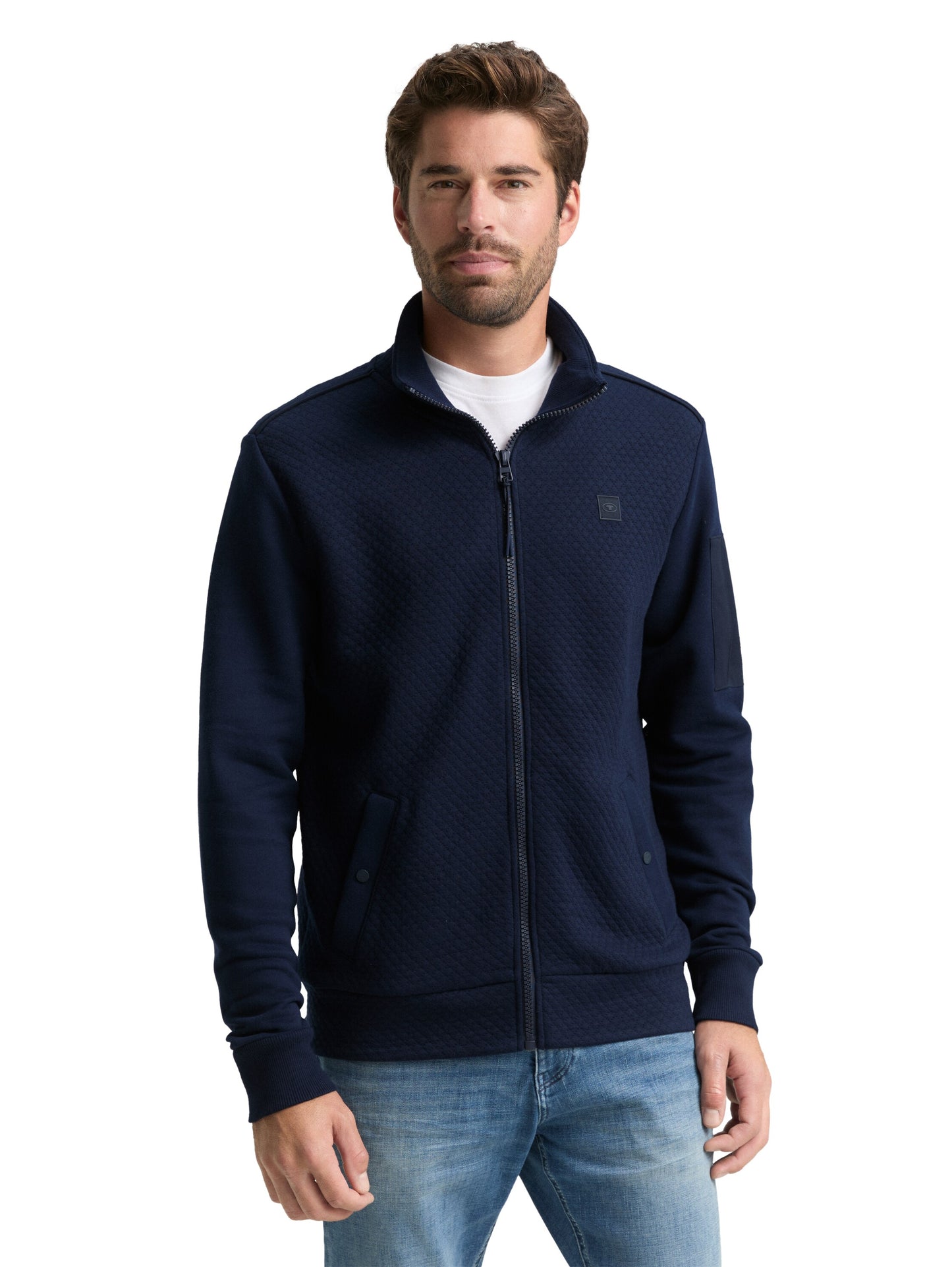 structured stand-up jacket - 1049263