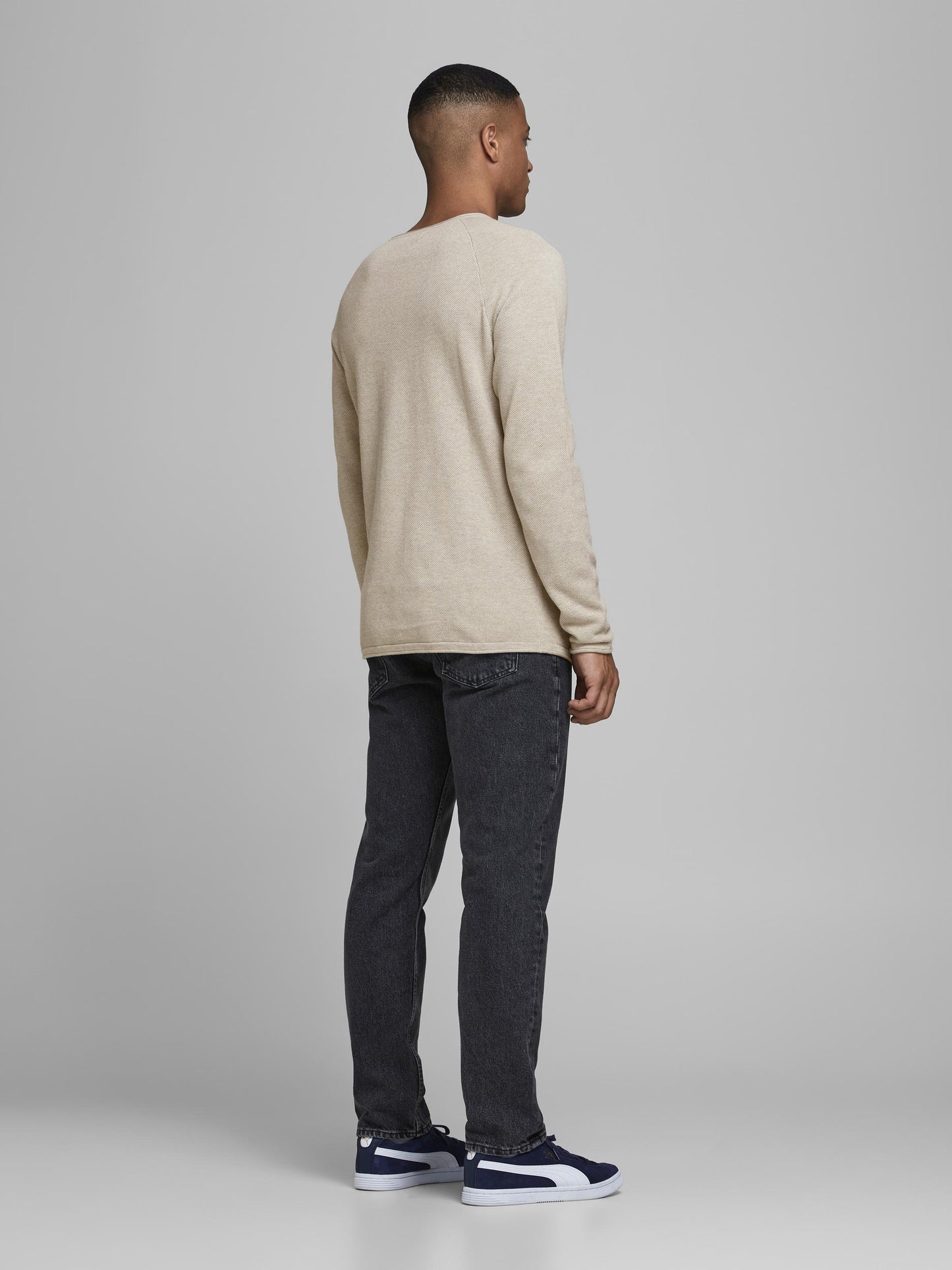 JJEHILL KNIT CREW NECK NOOS - 12157321