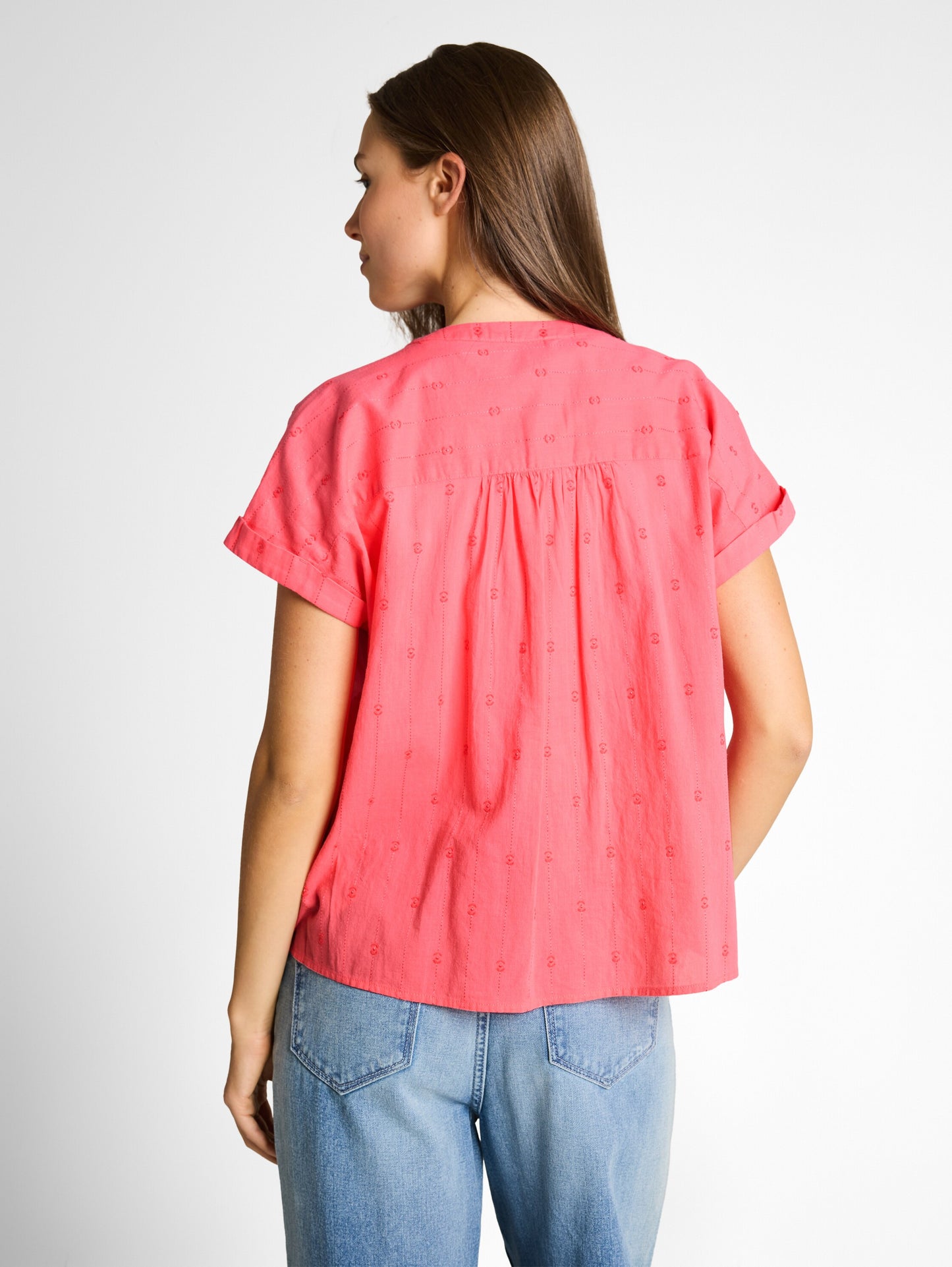 blouse with dobby fabric - 1049807