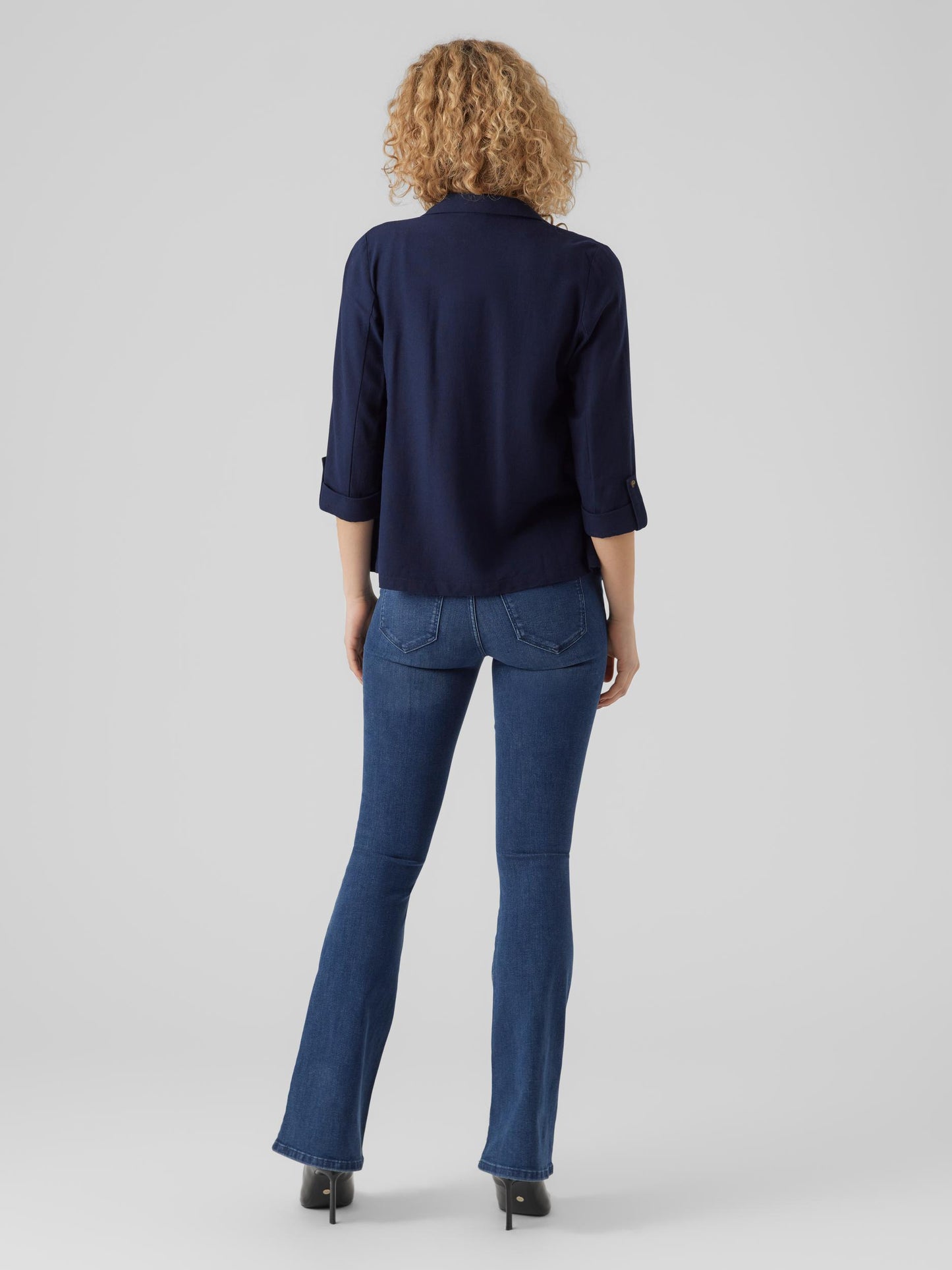 VMJESMILO 3/4 LOOSE BLAZER WVN NOOS - 10279700