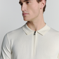 Pullover Short Sleeve Polo Zip Soli - 27210352
