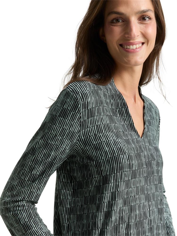 T-shirt v-neck alloverprint - 1049029
