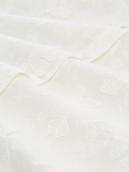 blouse with ginko embroidery - 1050775