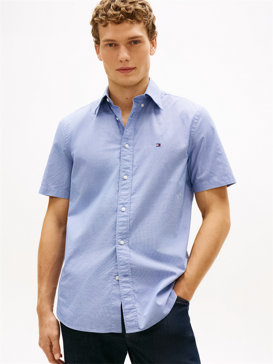 FLEX POPLIN HOUNDSTOOTH SS SHIRT - MW0MW42443