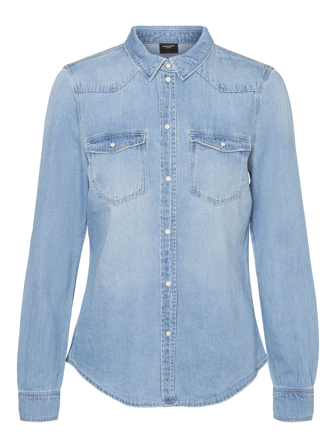 VMMARIA LS DENIM SLIM SHIRT MIX NOO - 10277523