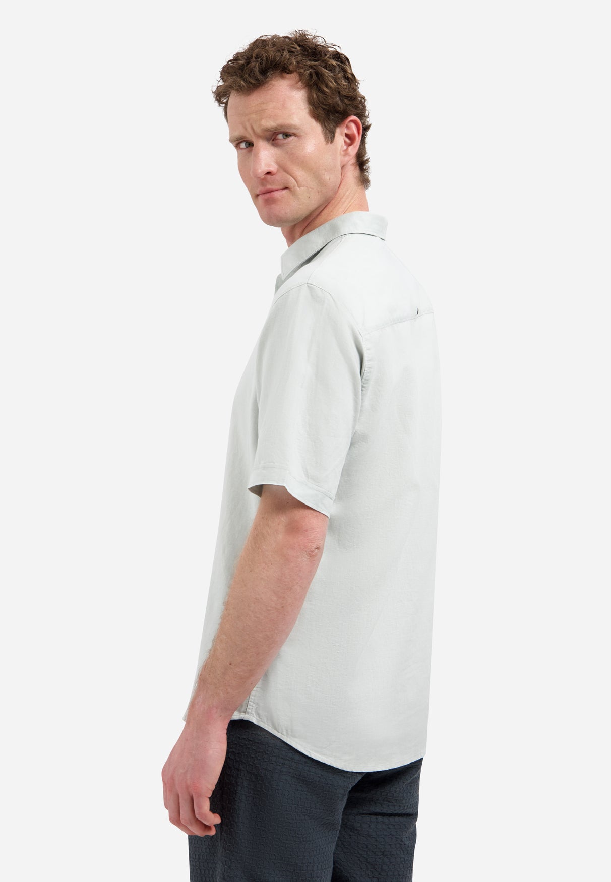 Shirt Short Sleeve With Linen - 31480321SN