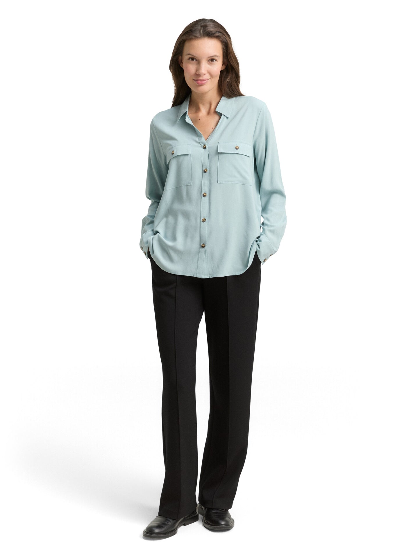 blouse shirt solid - 1048698