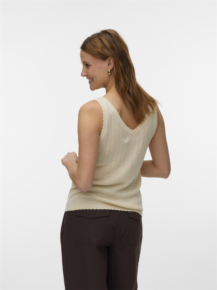 VMNEWLEX POINTELLE V-NECK TOP - 10340559