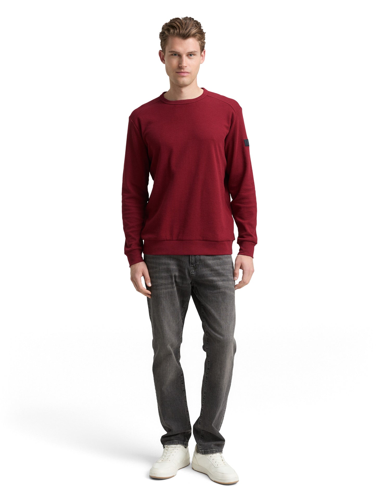 structured longsleeve t-shirt - 1048612