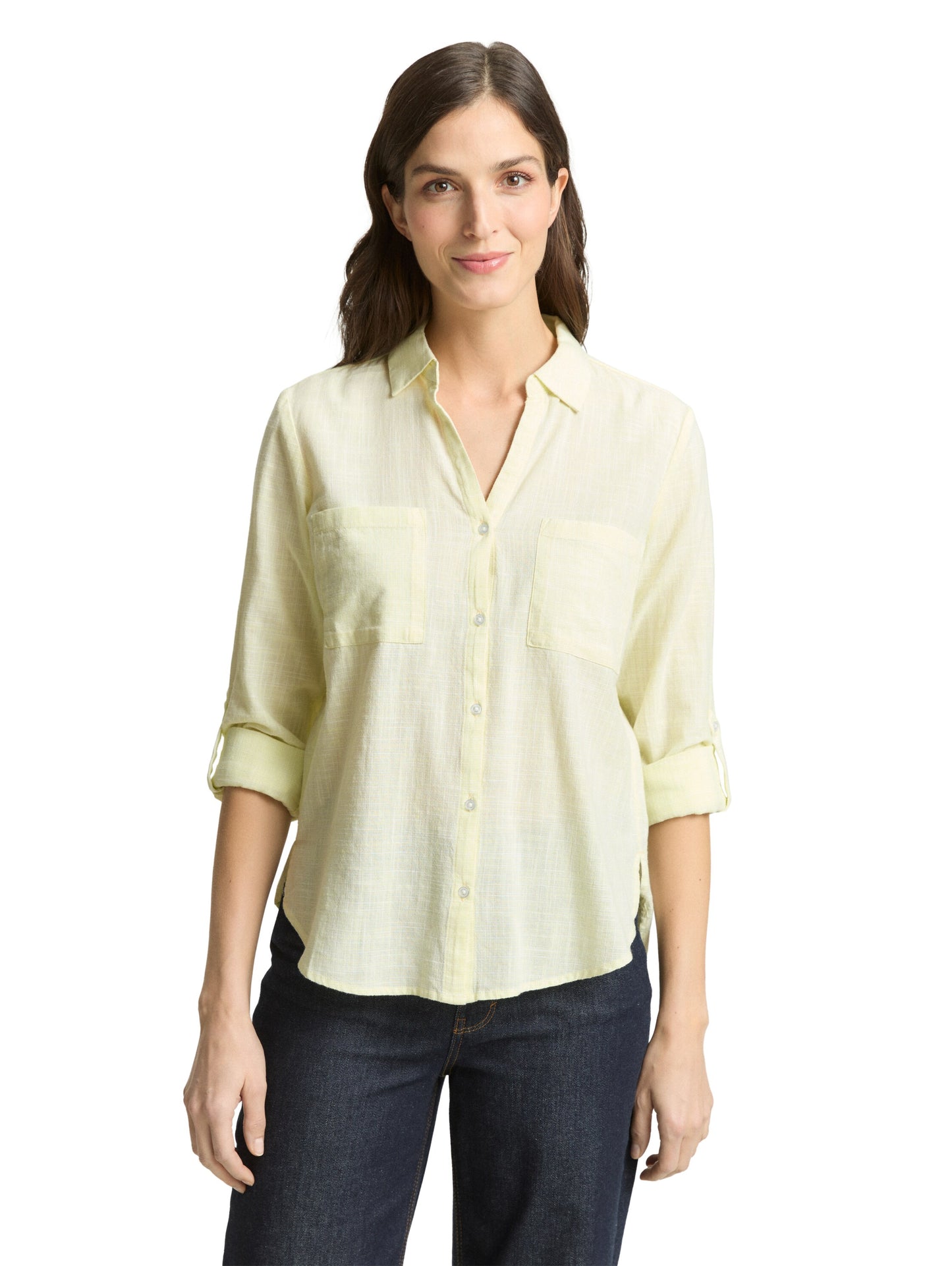 blouse with slub structure - 1035247