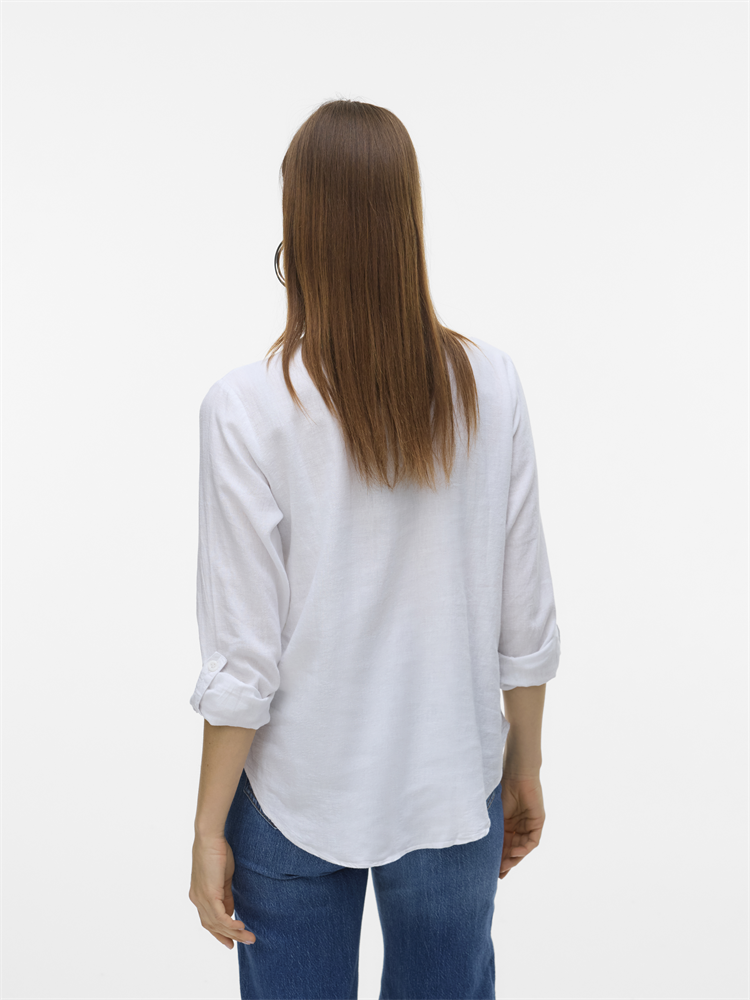 VMLINN LS V-NECK SHIRT WVN NOOS - 10323030