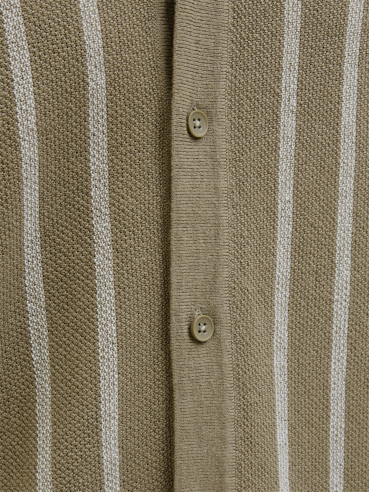 JJEMIL KNIT STRIPED SHIRT SS - 12268460