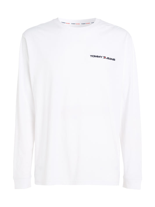 TJM CLSC LINEAR CHEST L/S TEE - DM0DM16879