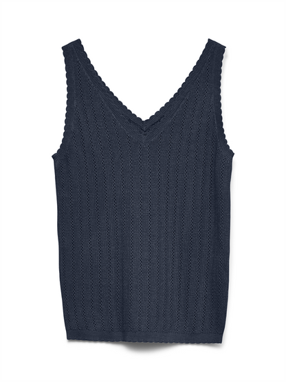 VMNEWLEX POINTELLE V-NECK TOP - 10340559