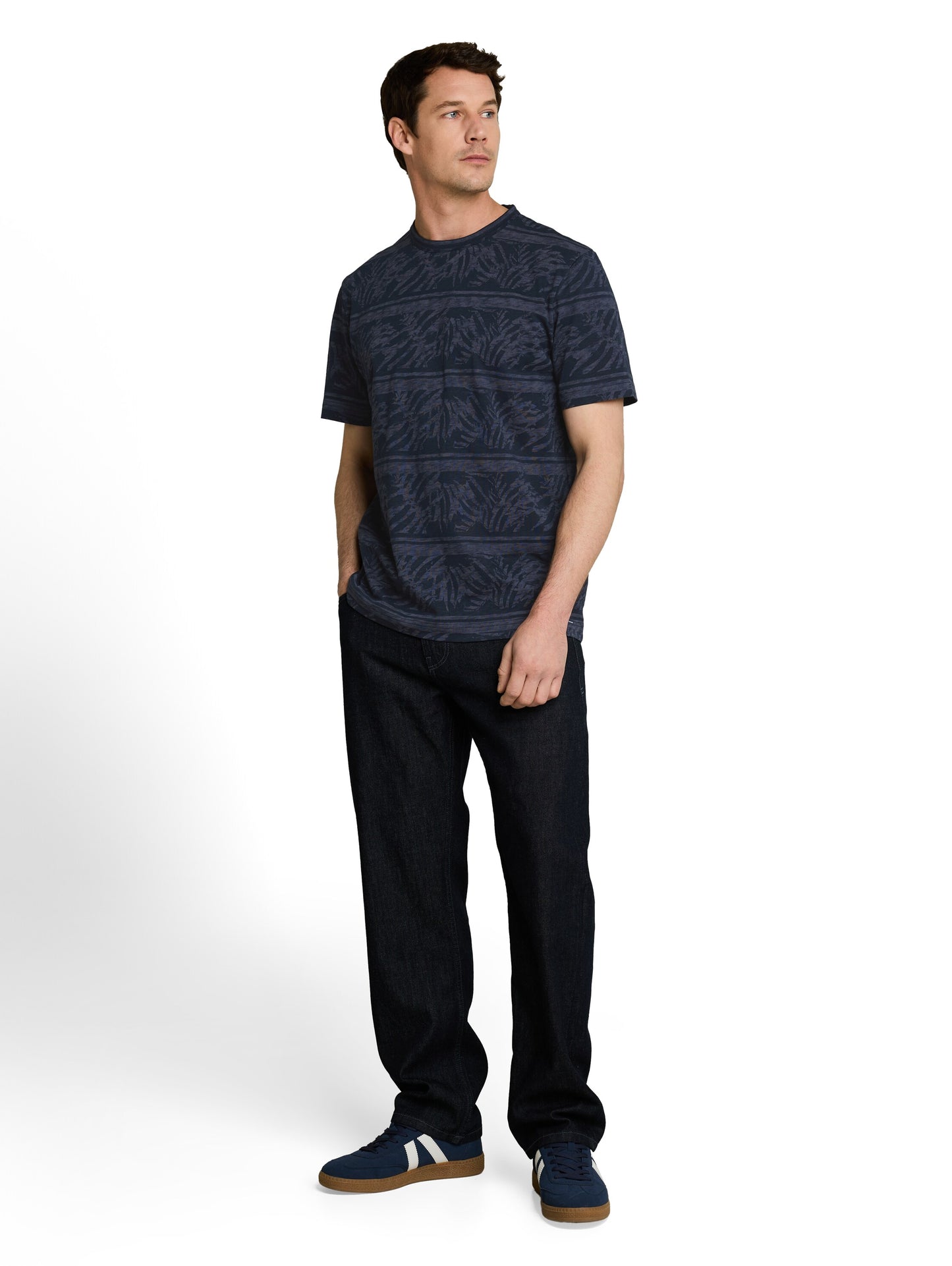 allover inside printed t-shirt - 1050856