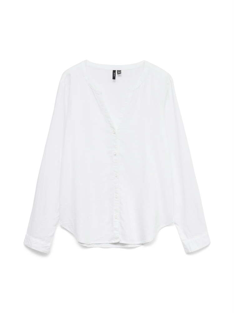 VMLINN LS V-NECK SHIRT WVN NOOS - 10323030