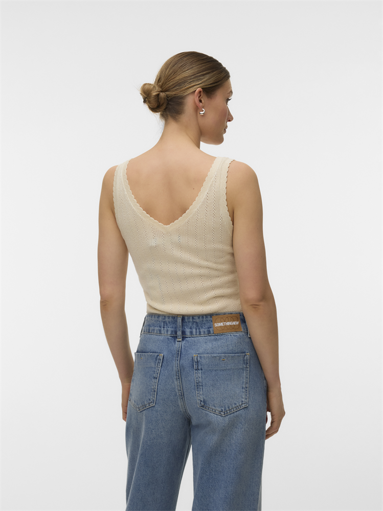 VMNEWLEX POINTELLE V-NECK TOP - 10340559