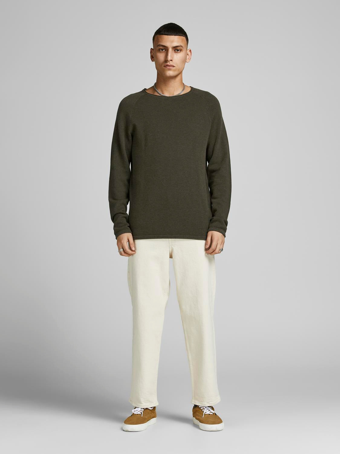 JJEHILL KNIT CREW NECK NOOS - 12157321