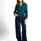 T-shirt henley with gathering - 1050430