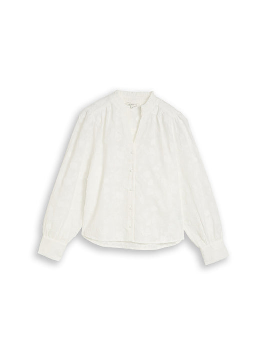 blouse with ginko embroidery - 1050775
