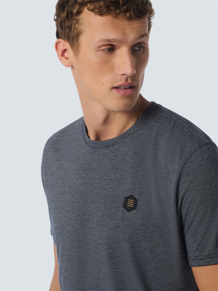 T-Shirt Crewneck 2 Coloured Stripes - 23360376