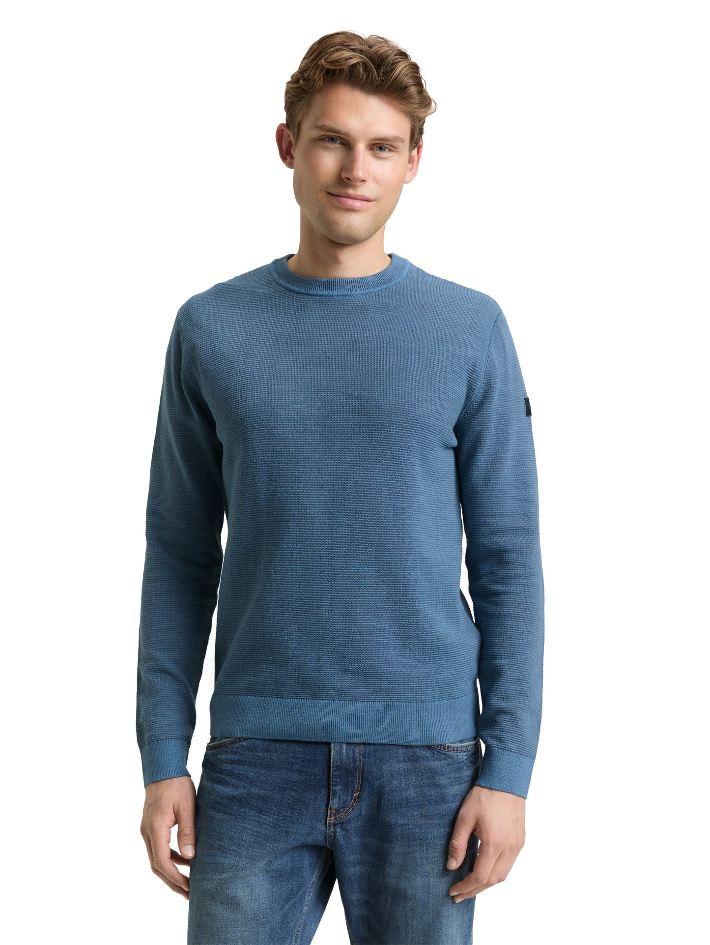 minimal structure crew neck pu - 1048812